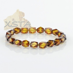 Baltic amber brown beads bracelet